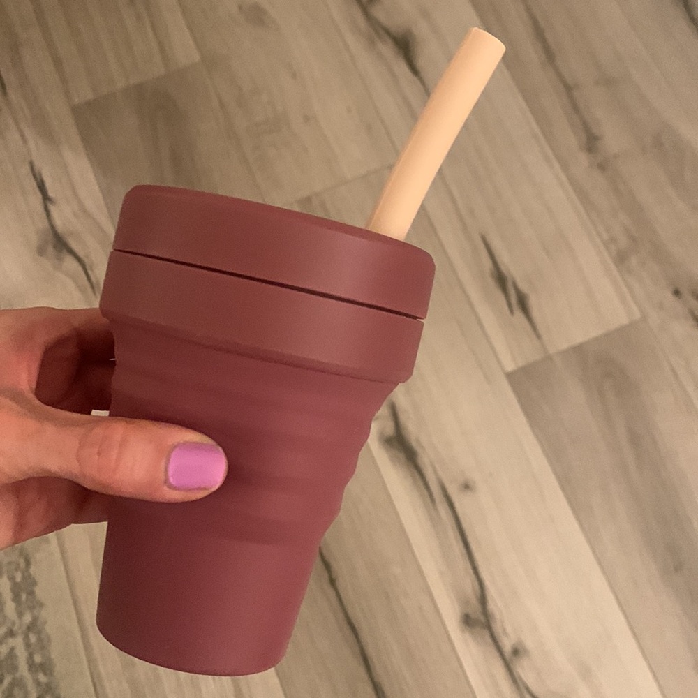 Stojo silicone traveling cup / mug + straws